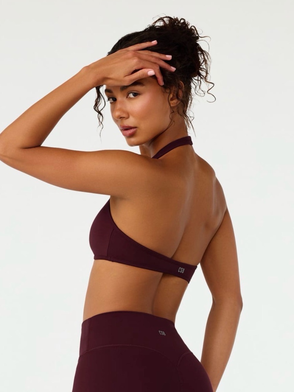 CSB Serenity Soft Halter Contour Crop Wine